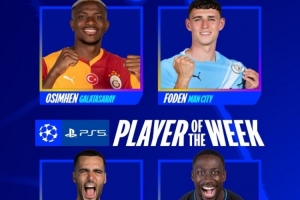 欧冠本周最佳球员候选：奥斯梅恩、福登、梅里诺、博尔赫斯在列