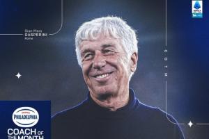 意甲官方：罗马主帅加斯佩里尼当选10月最佳主帅