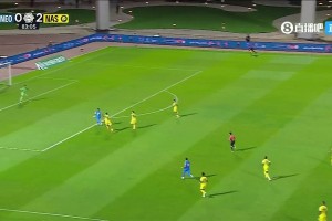 扳回一球！新未来城快发边线球，贾伯单刀破门